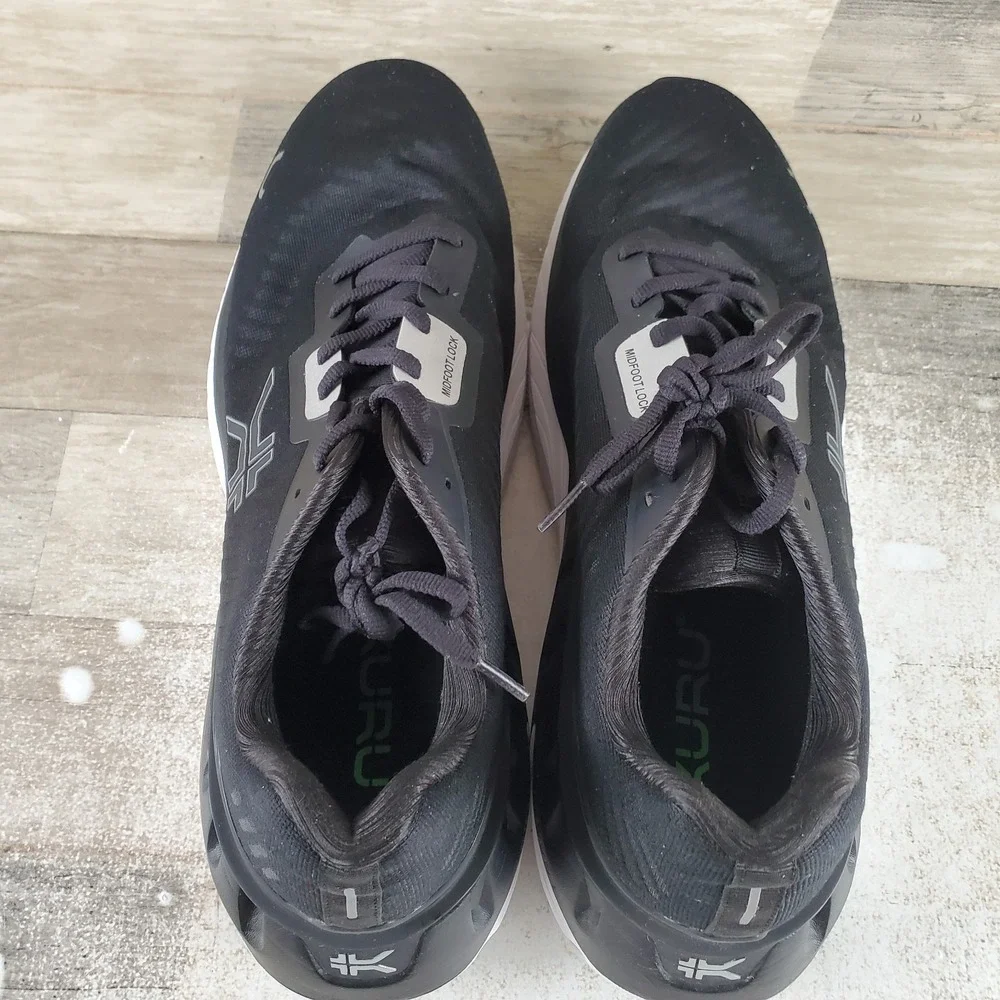 Kuru Triple Max Ion Mens Shoes Sz 13 M Athletic Running Black Lace Up Sneakers